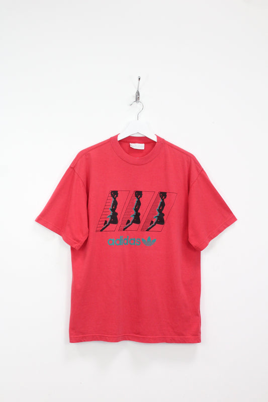 ADIDAS 80'S VINTAGE RUNNING SCENE T-SHIRT MEDIUM