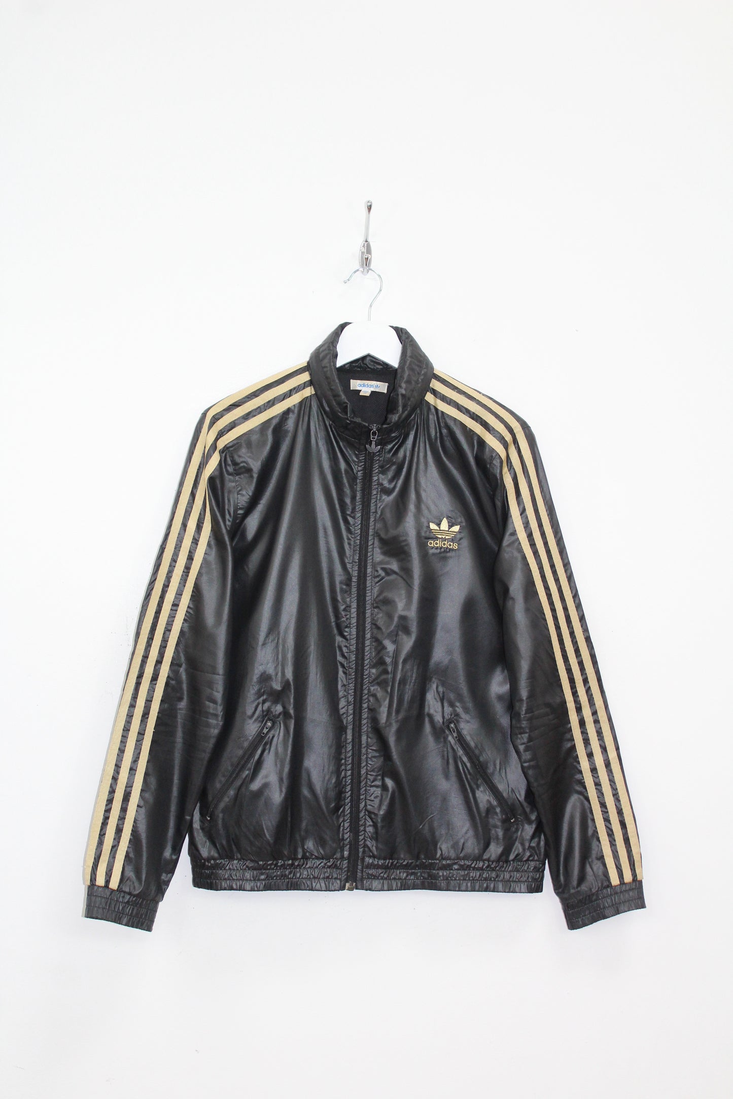 ADIDAS ORIGINALS SHINY SUPERSTAR TRACKSUIT TOP JACKET MEDIUM UK 12 (WOMEN'S)