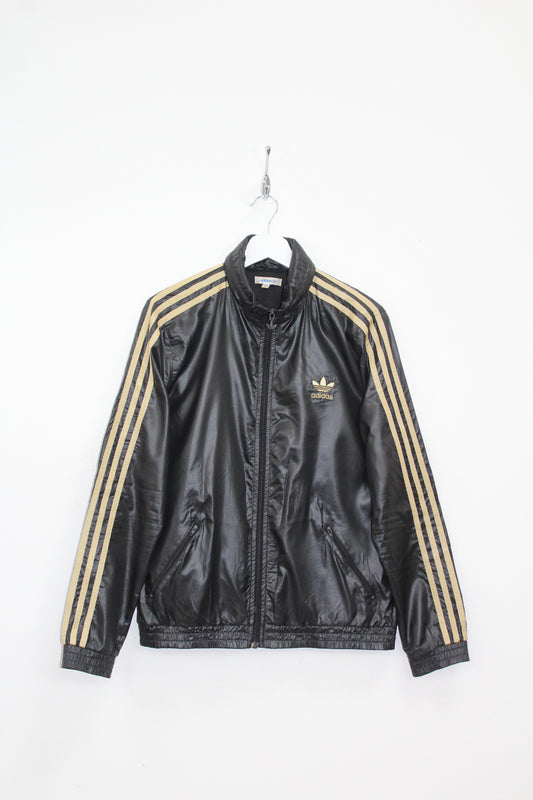 ADIDAS ORIGINALS SHINY SUPERSTAR TRACKSUIT TOP JACKET MEDIUM UK 12 (WOMEN'S)