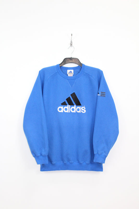 ADIDAS 90'S VINTAGE EMBROIDERED LOGO SWEATSHIRT D5 MEDIUM