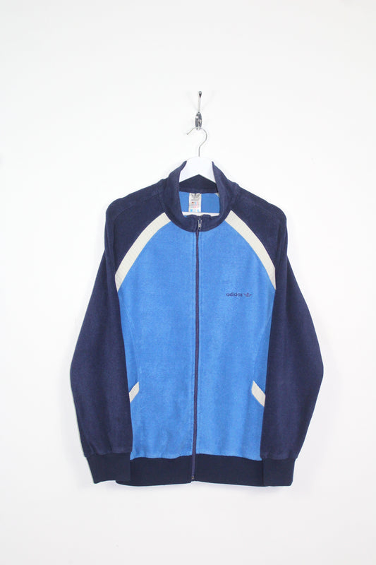 ADIDAS BECKENBAUER VELOUR 80'S VINTAGE TRACKSUIT TOP JACKET MEDIUM
