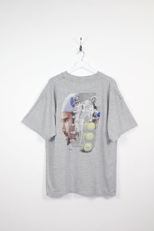 NIKE ANDRE AGASSI 90'S VINTAGE TENNIS GRAPHIC T-SHIRT XL