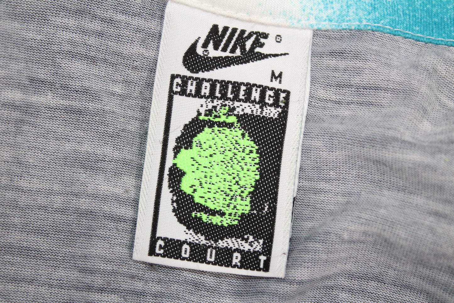 NIKE 90'S VINATGE AGASSI CHALLENGE COURT US OPEN FINAL 1990 TENNIS POLO SHIRT MEDIUM
