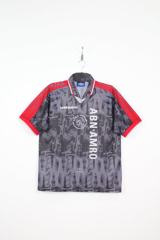 AJAX 1996-1997 UMBRO AWAY FOOTBALL SHIRT LARGE