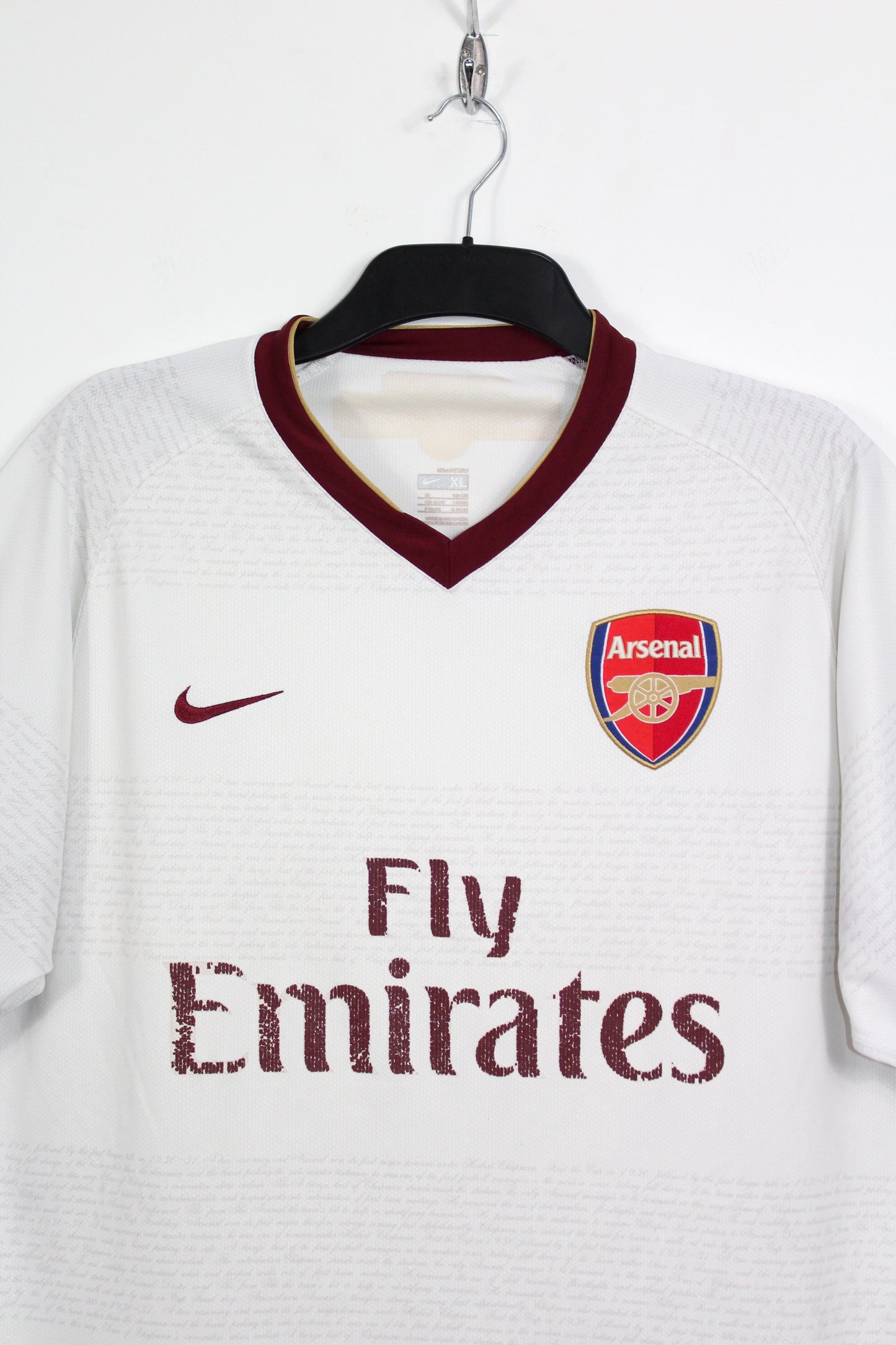 ARSENAL 2007-08 NIKE AWAY FOOTBALL SHIRT XL