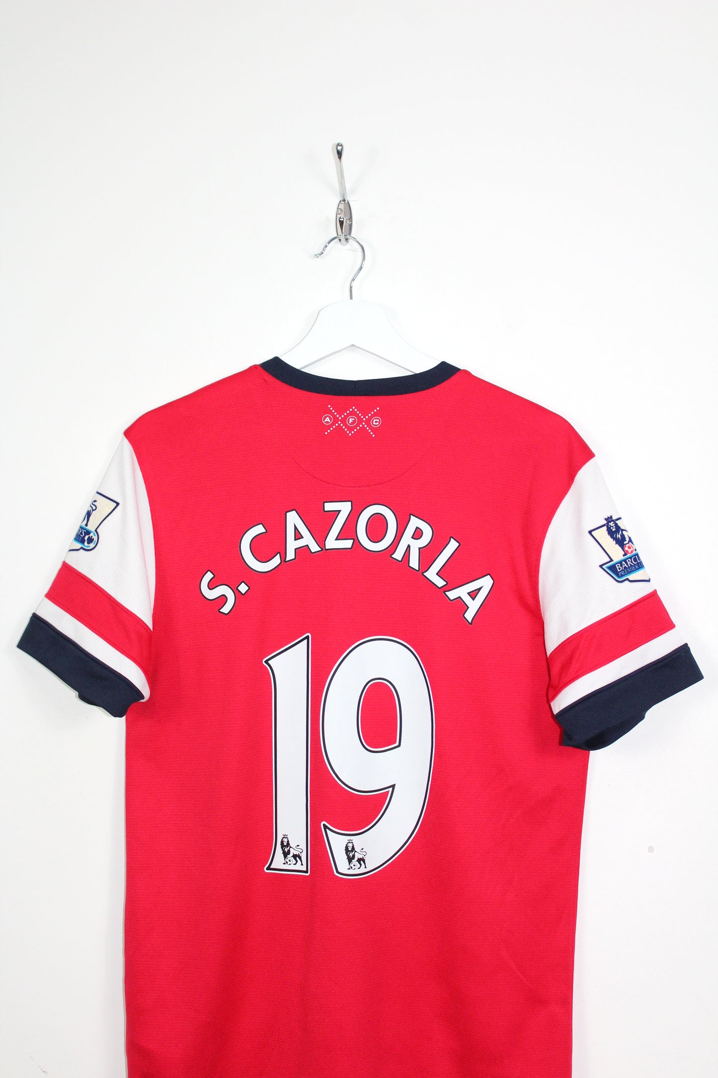 ARSENAL 2012-14 NIKE HOME FOOTBALL SHIRT S. CAZORLA #19 SMALL