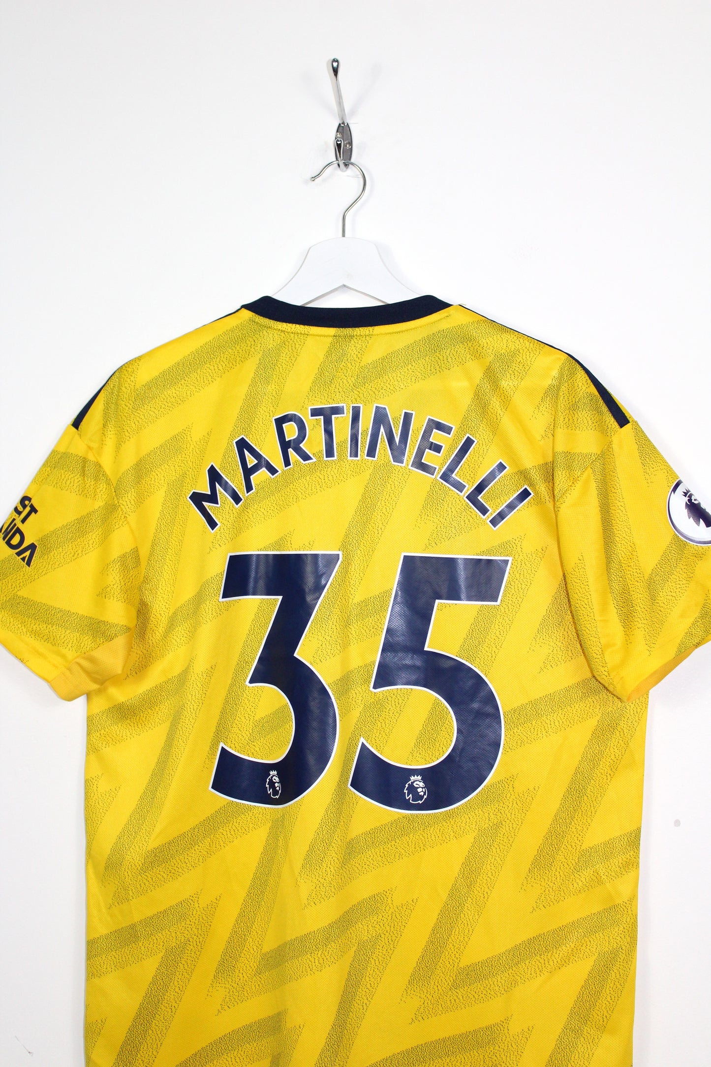 ARSENAL 2019-20 ADIDAS AWAY FOOTBALL SHIRT MARTINELLI #35 LARGE