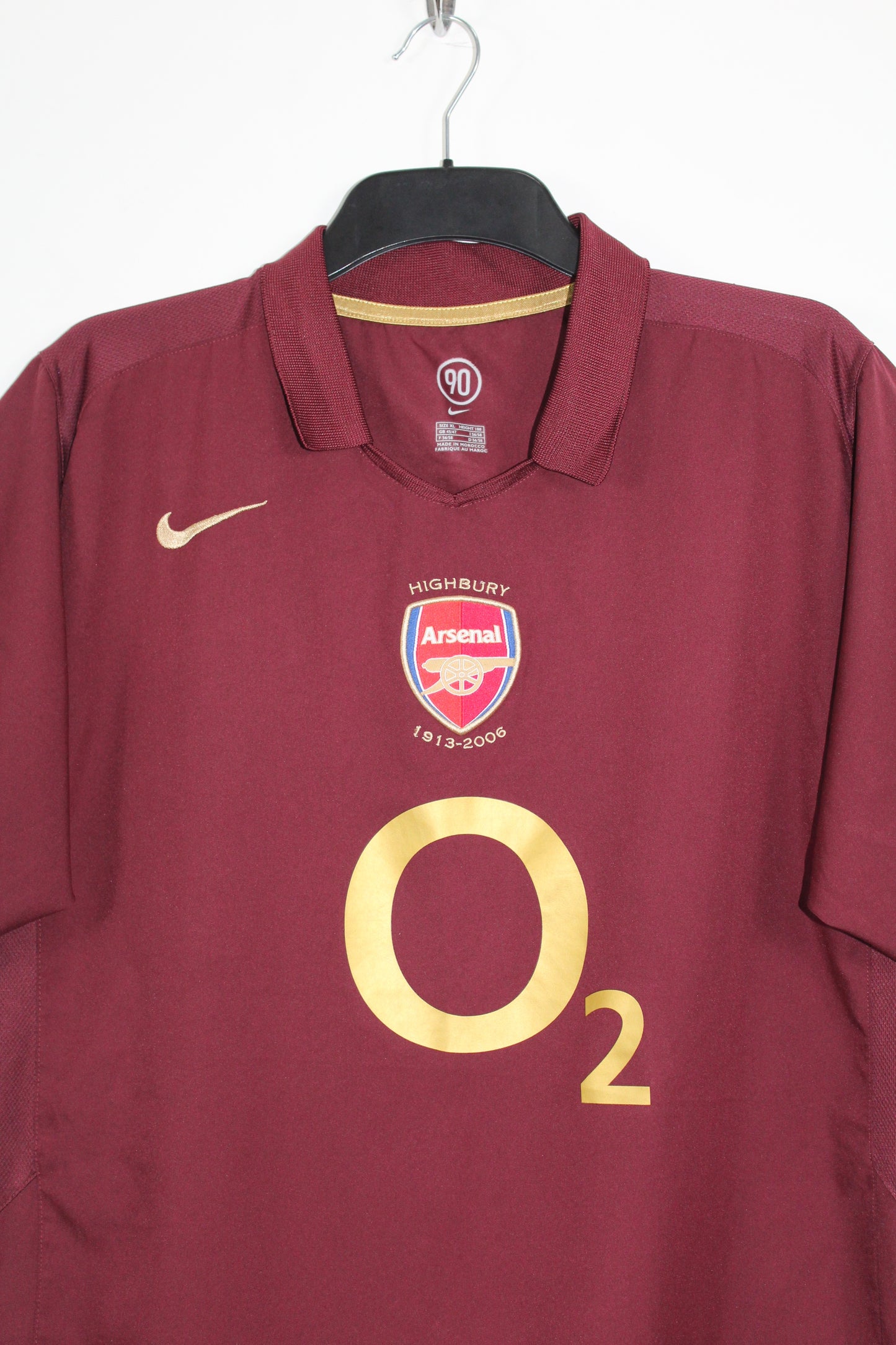 ARSENAL 2005-2006 NIKE HOME "HIGHBURY" FOOTBALL SHIRT XL