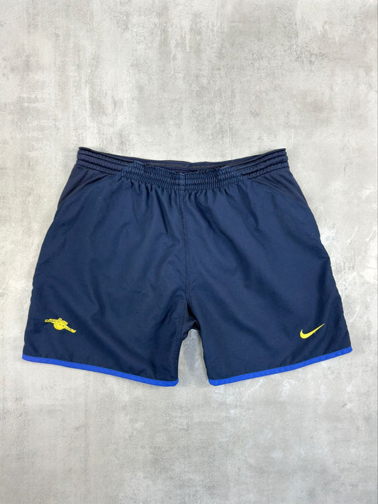 ARSENAL 2001-02 NIKE AWAY FOOTBALL SHORTS LARGE
