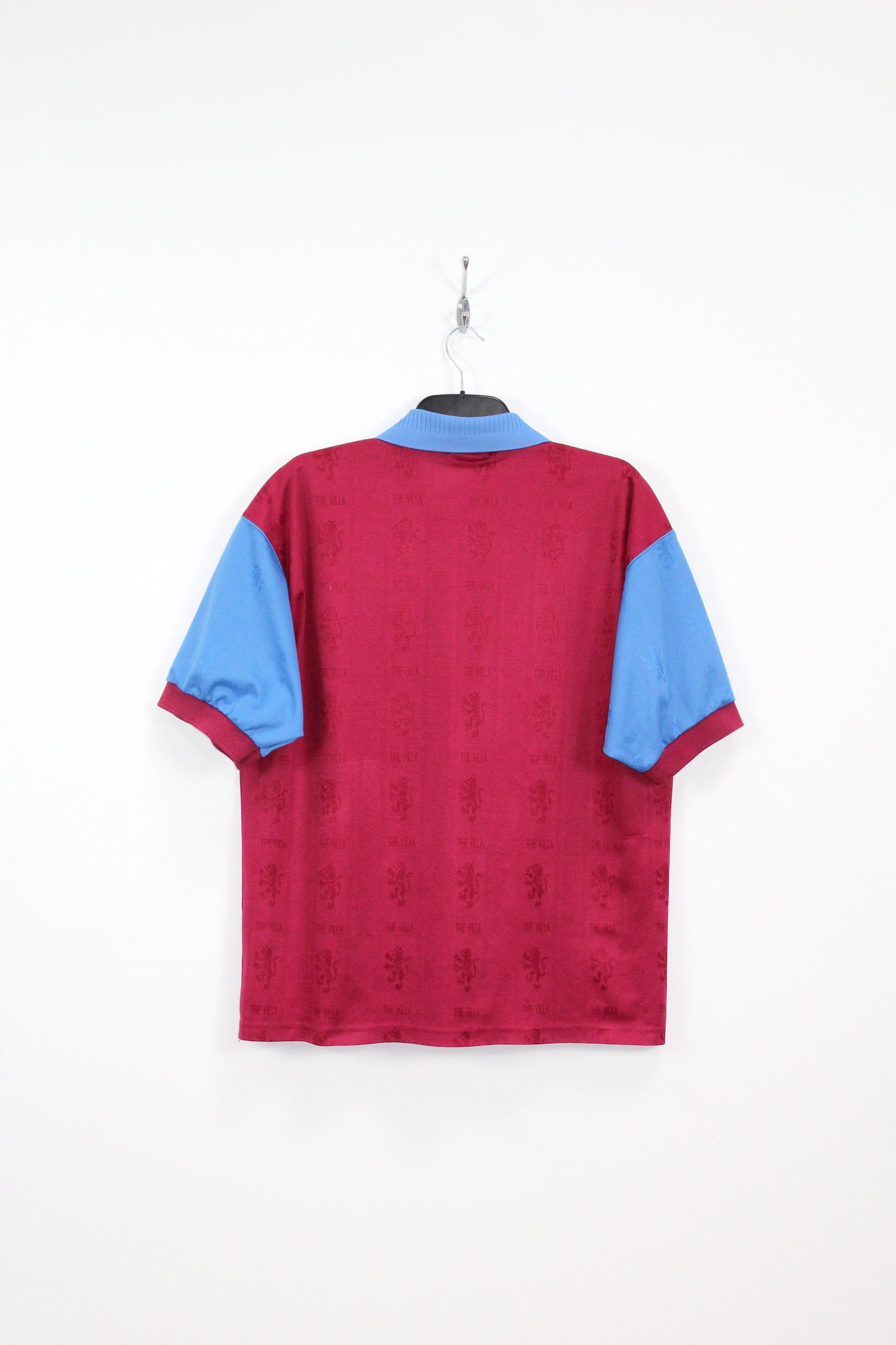 ASTON VILLA 1995-1997 REEBOK HOME FOOTBALL SHIRT LARGE