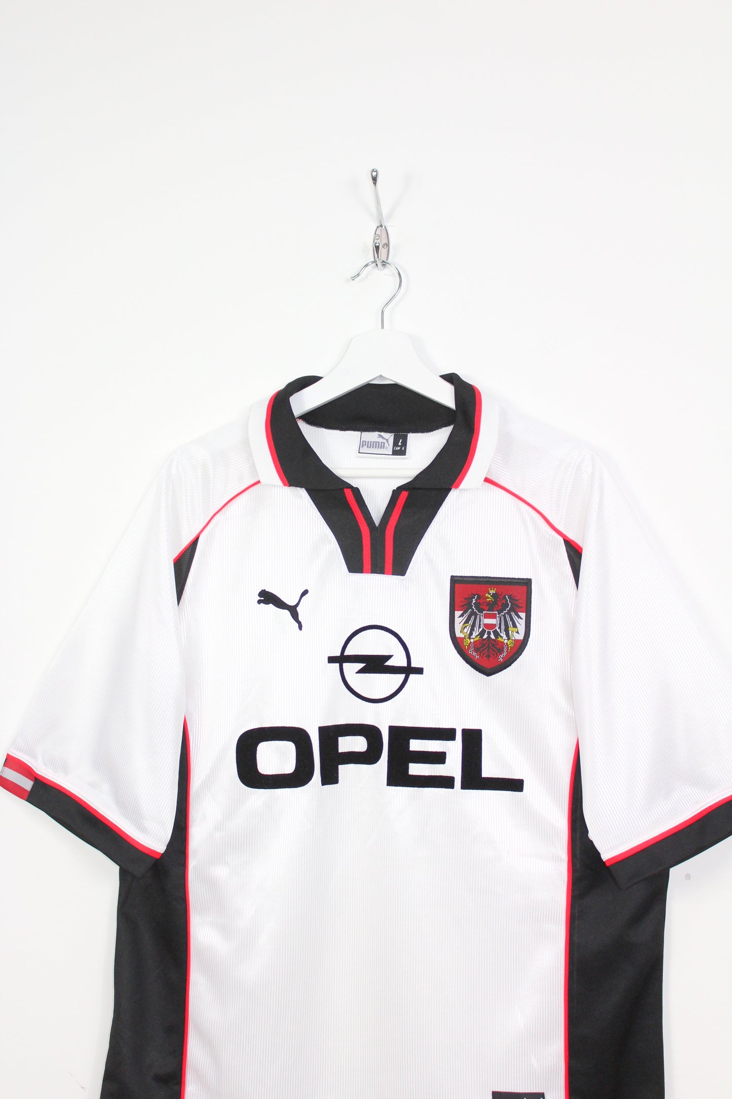 AUSTRIA 1998-00 PUMA HOME FOOTBALL SHIRT LARGE