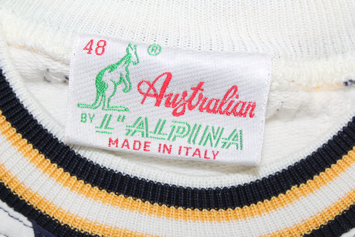 AUSTRALIAN BY L'ALPINA 80'S VINTAGE SURFING SEALING SWEATSHIRT MEDIUM