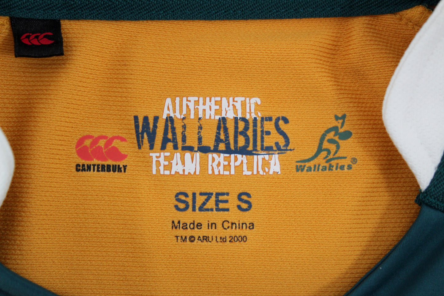 AUSTRALIA WALLABIES 2007-09  RUGBY UNION HOME SHIRT SMALL