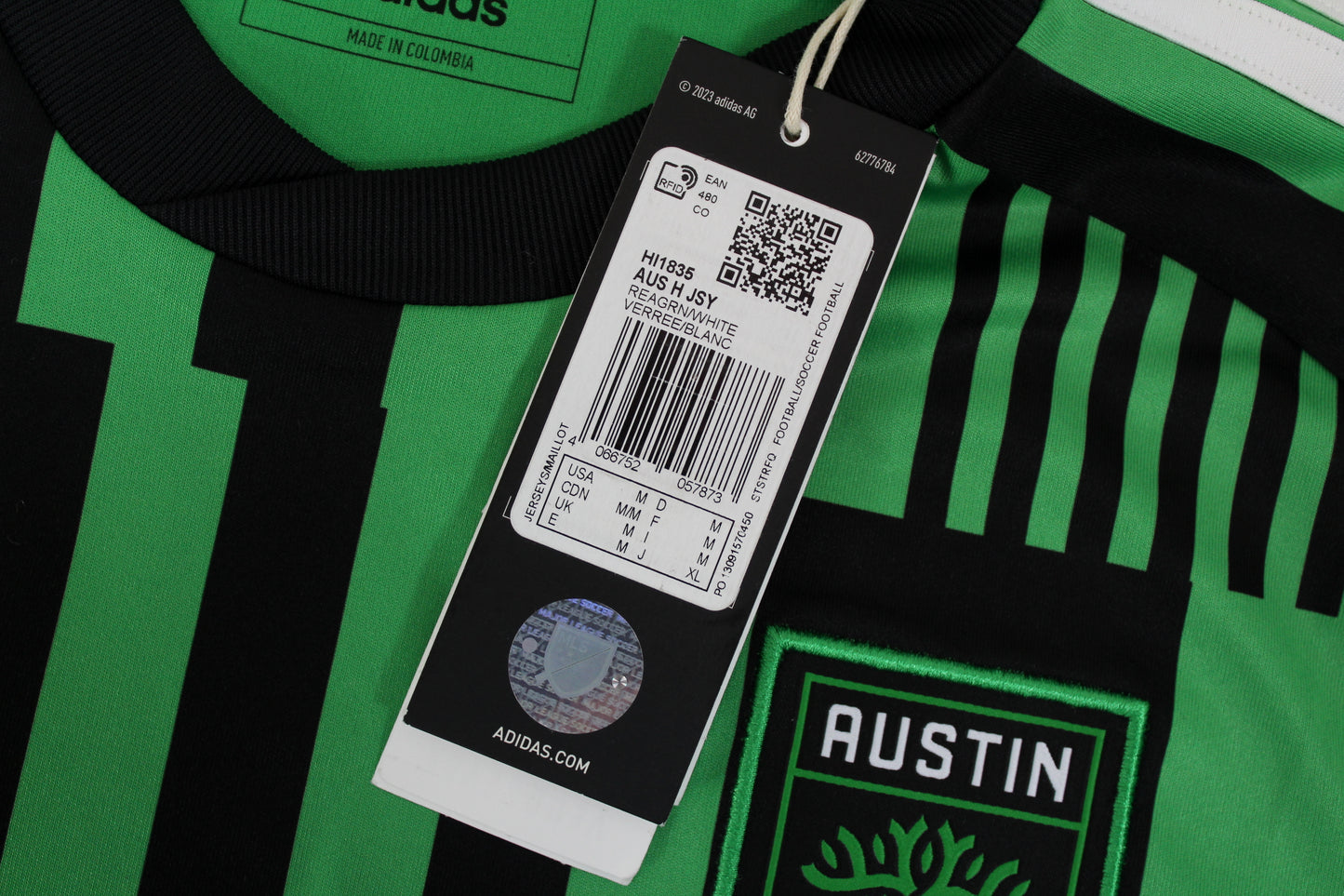 AUSTIN FC 2023 ADIDAS HOME FOOTBALL SHIRT MEDIUM BNWT