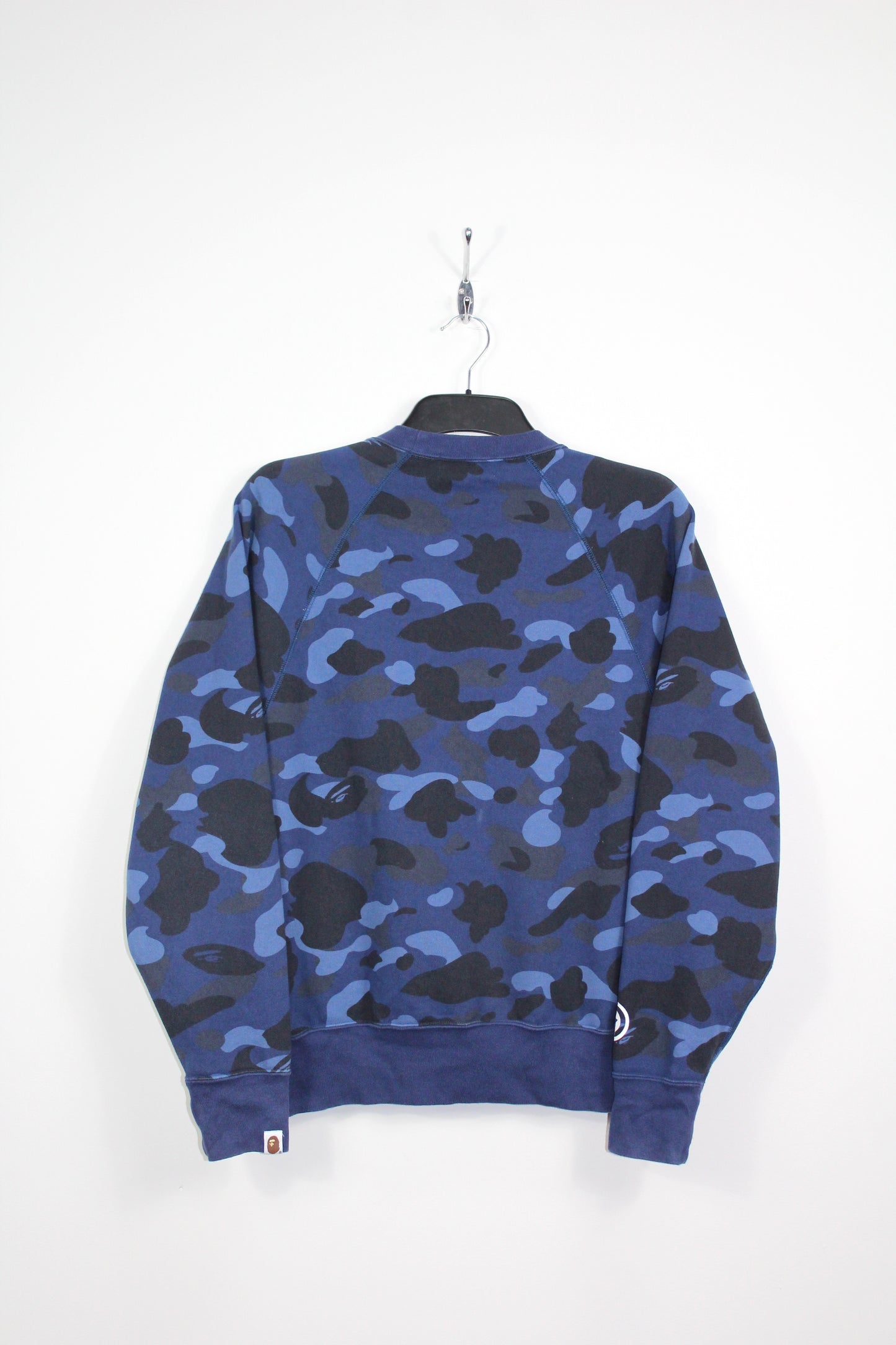 BAPE COLOR CAMO PONR SHARK CREW NECK SWEATSHIRT