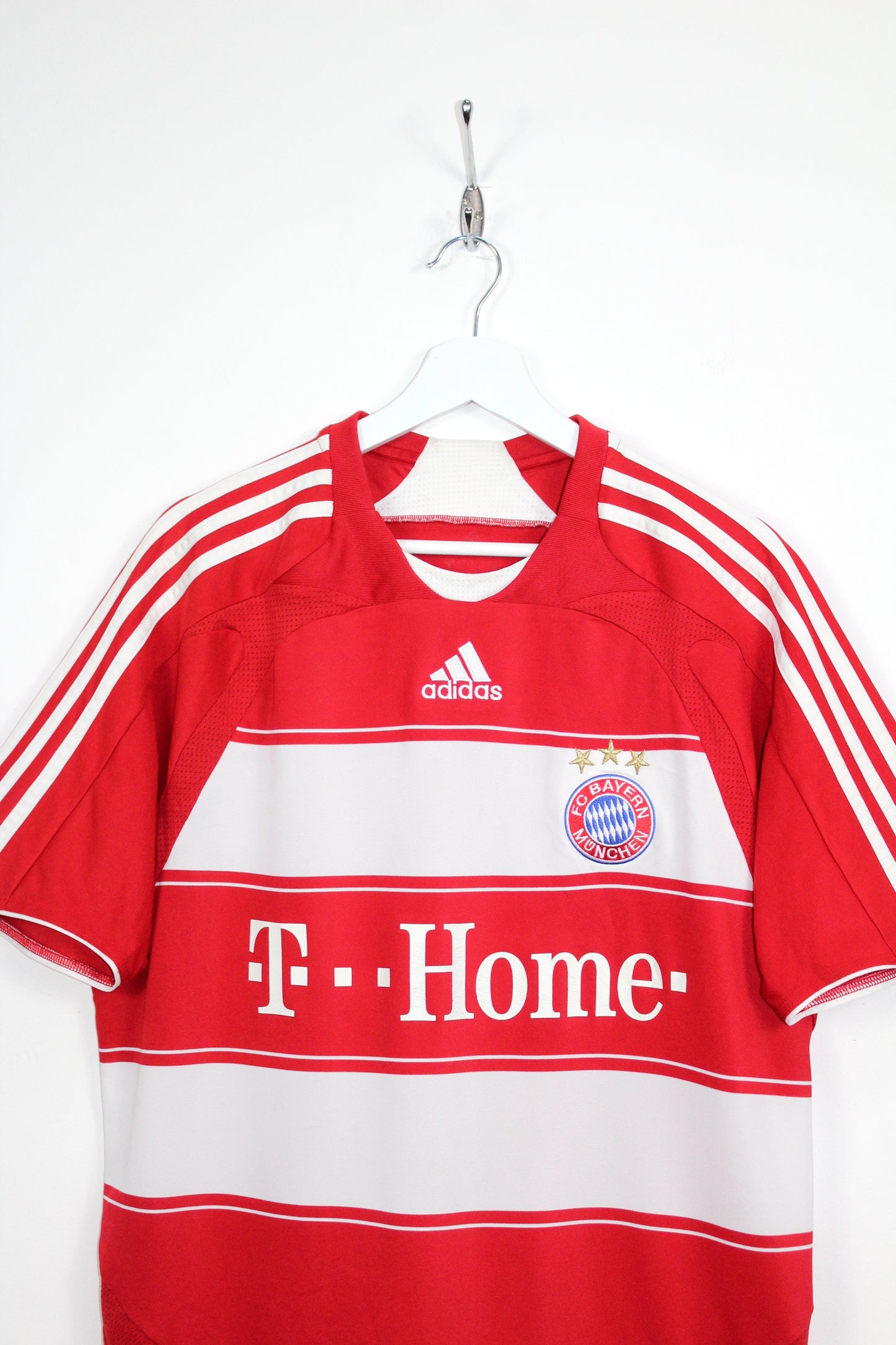 BAYERN MUNICH 2007-08 ADIDAS HOME FOOTBALL SHIRT LARGE