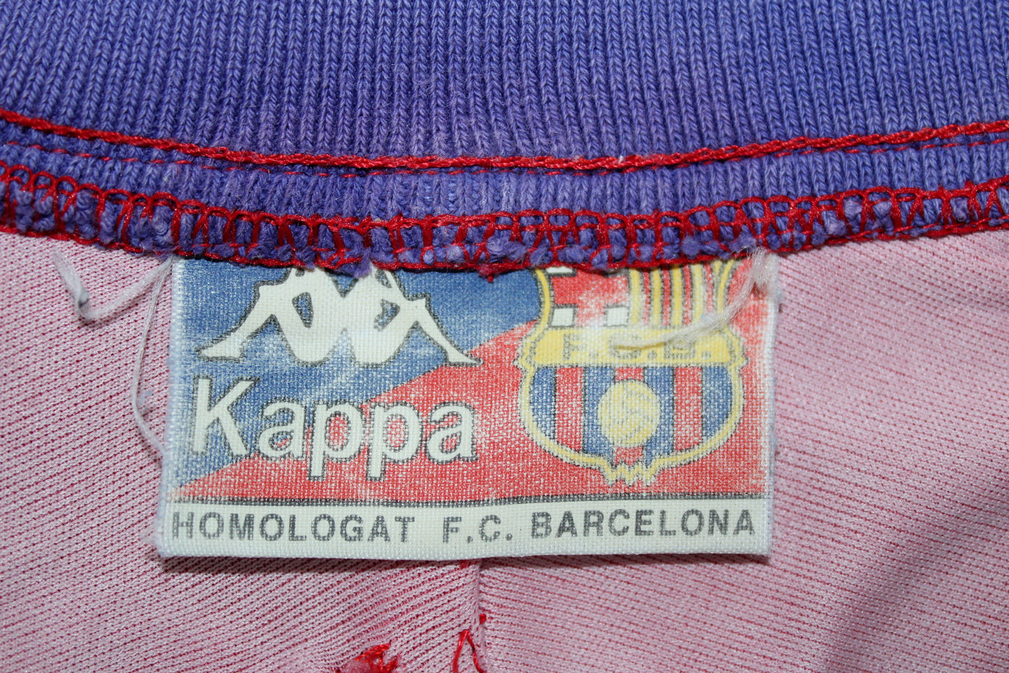 BARCELONA 1992-95 KAPPA VINTAGE HOME FOOTBALL SHIRT MEDIUM