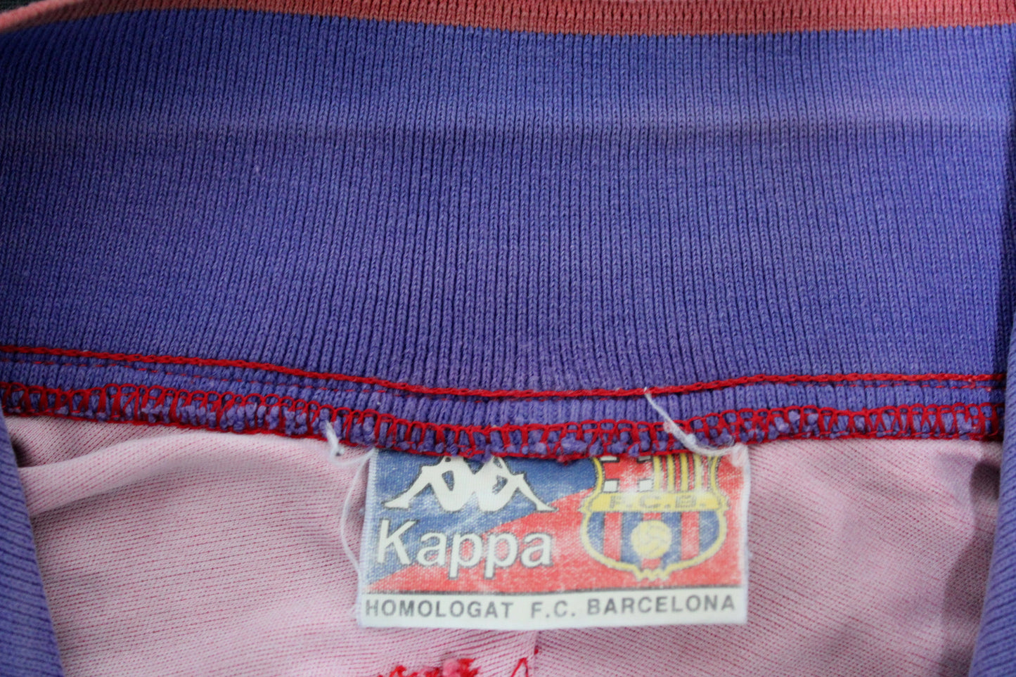 BARCELONA 1992-95 KAPPA VINTAGE HOME FOOTBALL SHIRT MEDIUM