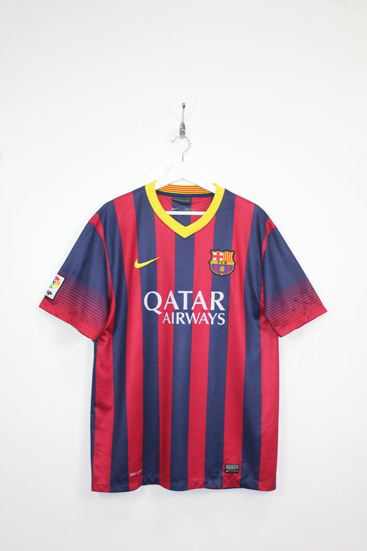 NIKE BARCELONA 2013-14 HOME FOOTBALL SHIRT XL