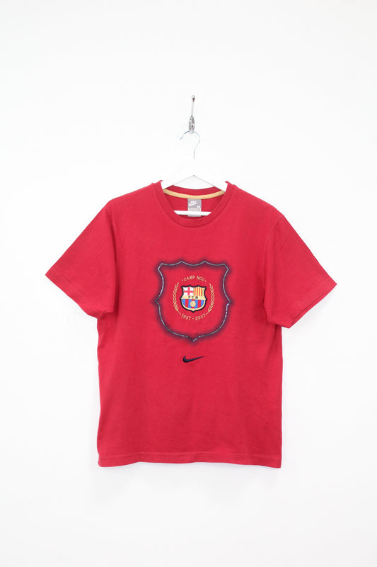 NIKE BARCELONA 2007 50th YEARS CAMP NOU FOOTBALL T-SHIRT MEDIUM