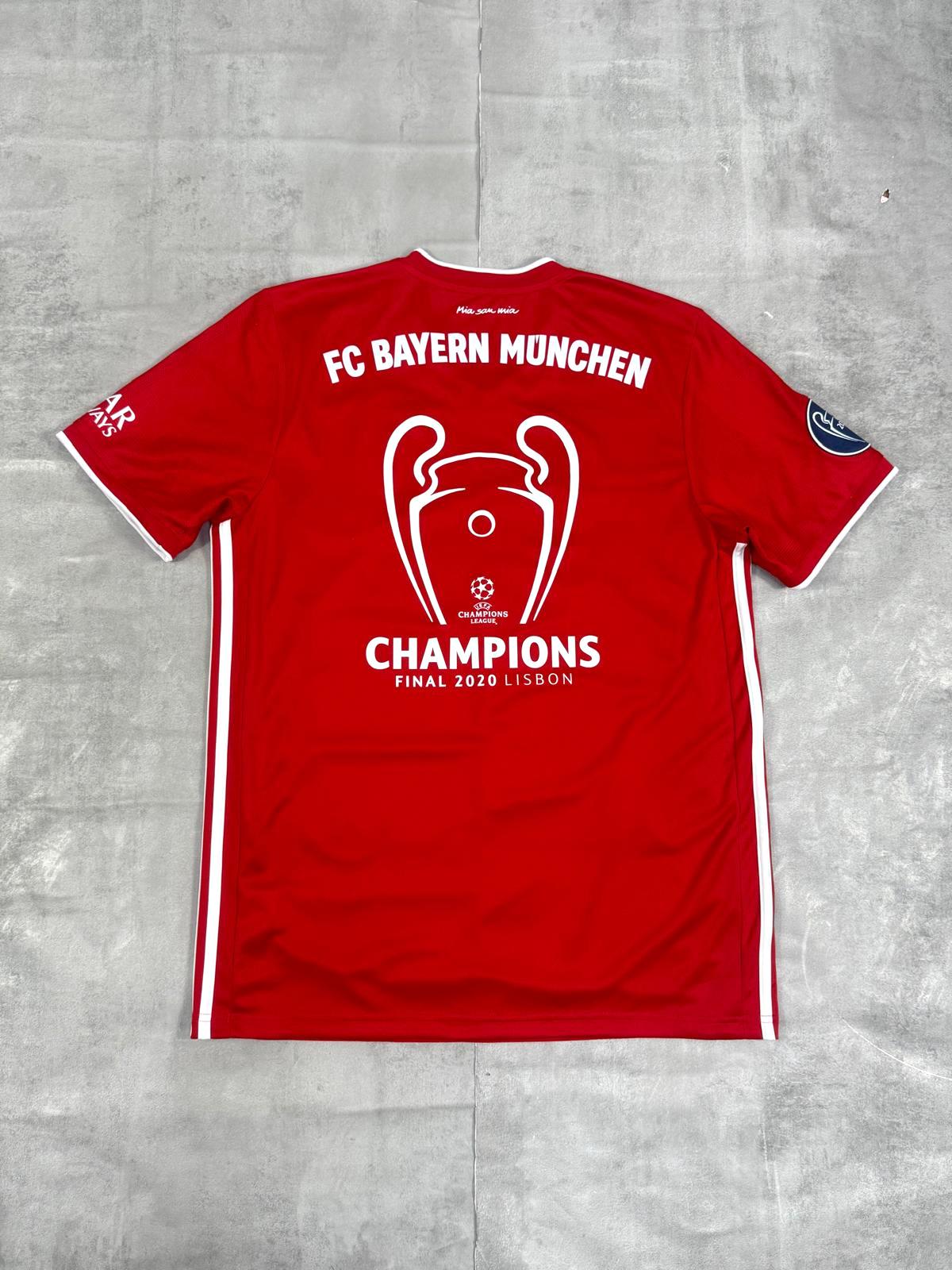 Bayern Munich 2020-21 ADIDAS "CHAMPIONS" CHAMPIONS LEAGUE FINAL HOME FOOTBALL SHIRT LARGE