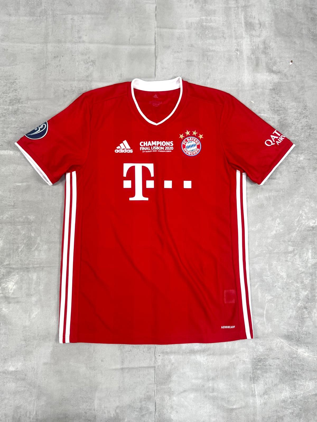 Bayern Munich 2020-21 ADIDAS "CHAMPIONS" CHAMPIONS LEAGUE FINAL HOME FOOTBALL SHIRT LARGE