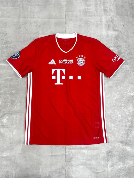 Bayern Munich 2020-21 ADIDAS "CHAMPIONS" CHAMPIONS LEAGUE FINAL HOME FOOTBALL SHIRT LARGE