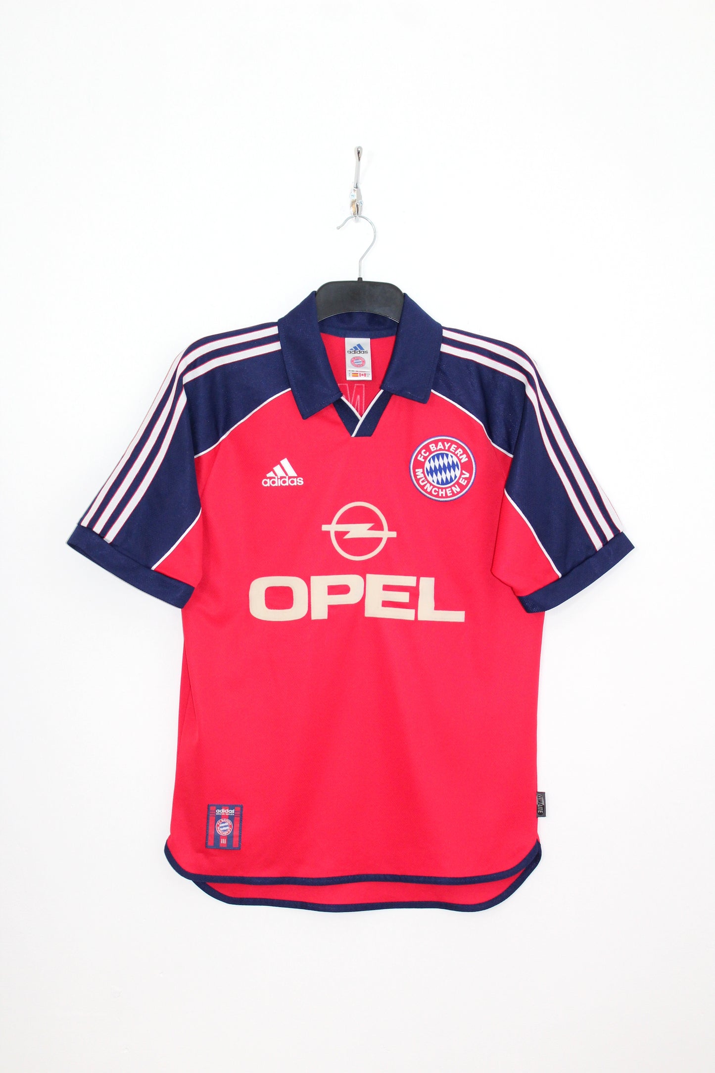 BAYERN MUNICH 1999-2001 VINTAGE ADIDAS HOME FOOTBALL SHIRT SMALL