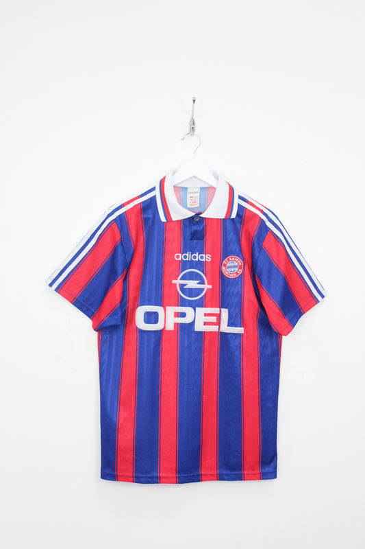 BAYERN MUNICH 1995-97 VINTAGE ADIDAS #14 SFORZA HOME FOOTBALL SHIRT SMALL