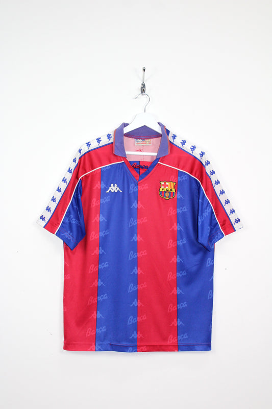 BARCELONA 1992-95 KAPPA VINTAGE HOME FOOTBALL SHIRT MEDIUM