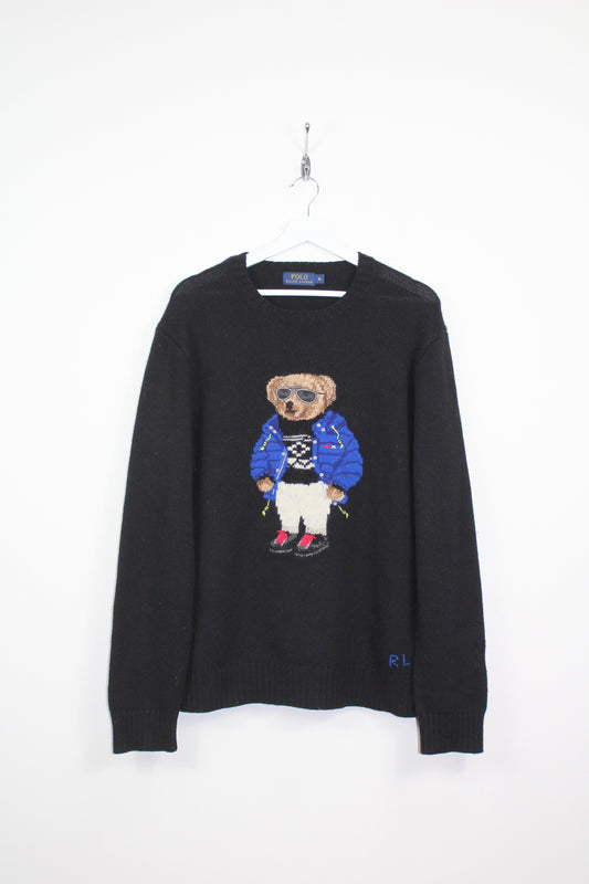 POLO RALPH LAUREN SKI POLO BEAR  KNITTED WOOL SWEATSHIRT XL