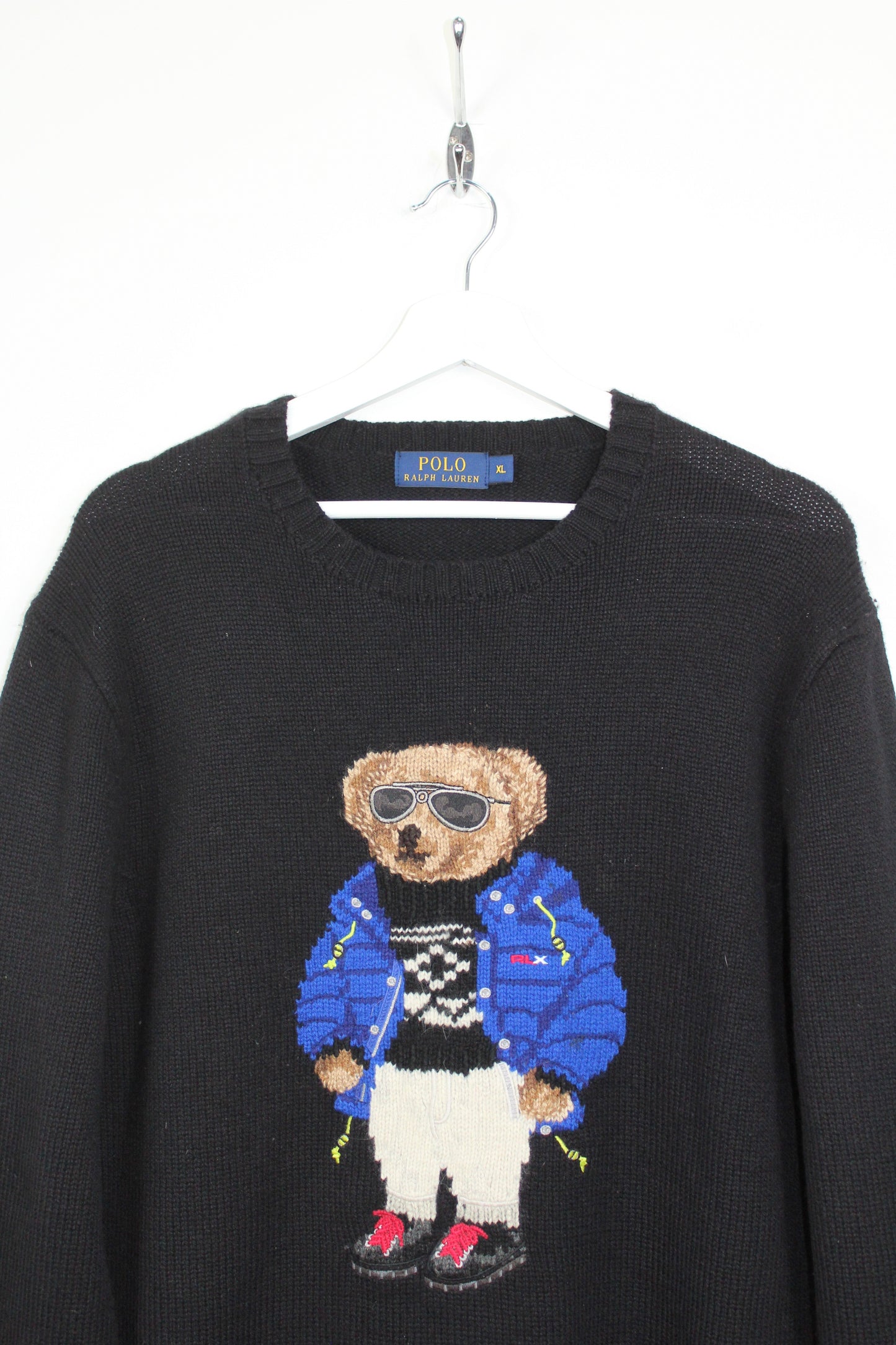 POLO RALPH LAUREN SKI POLO BEAR  KNITTED WOOL SWEATSHIRT XL