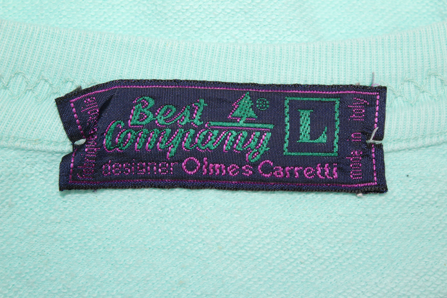 BEST COMPANY 80'S VINTAGE SHORT SLEEVES SWEATSHIRT LARGE