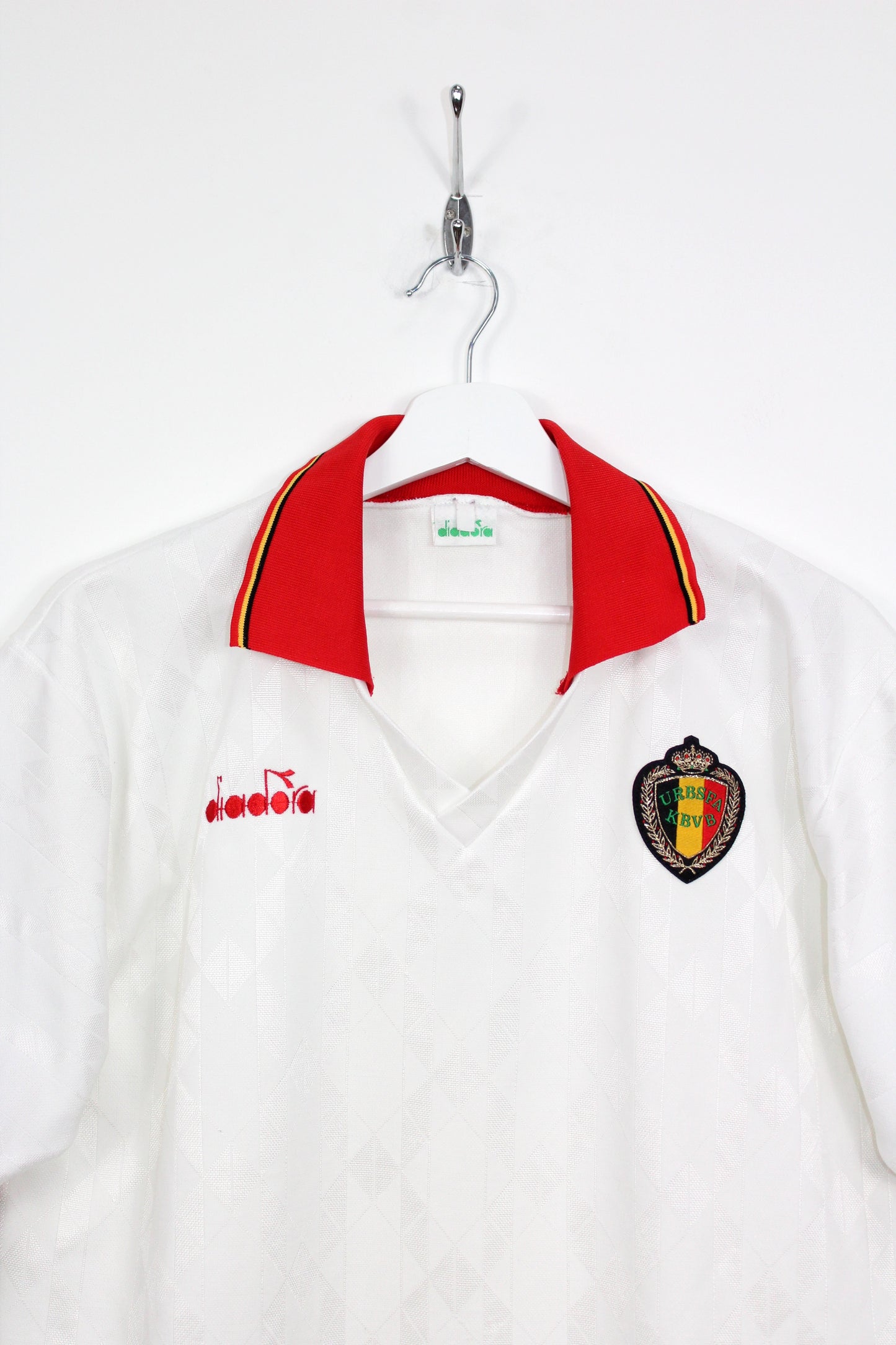 BELGIUM 1992-94 VINTAGE DIADORA AWAY FOOTBALL SHIRT XL