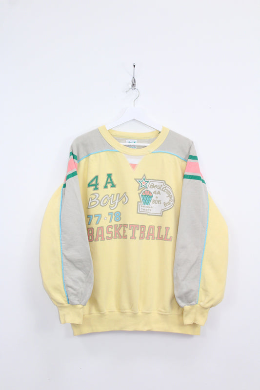 BEST COMPANY 80'S VINTAGE BASKETBALL SCENE SWEATSHIRT XXL