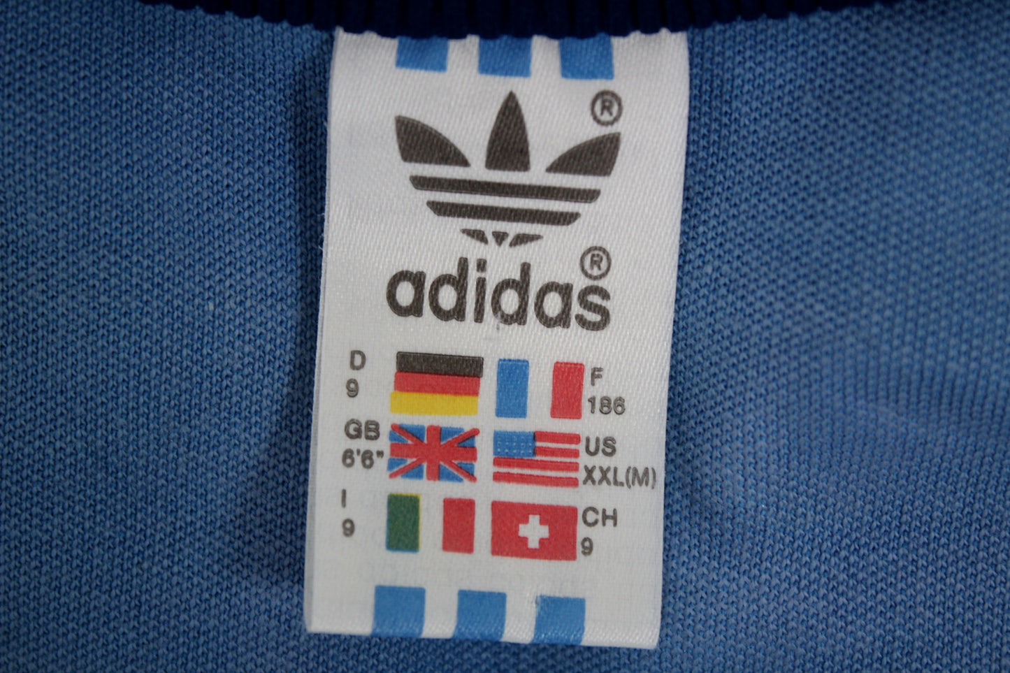 ADIDAS 80'S VINTAGE FIRST BECKENBAUER TRACKSUIT TOP JACKET D9 LARGE