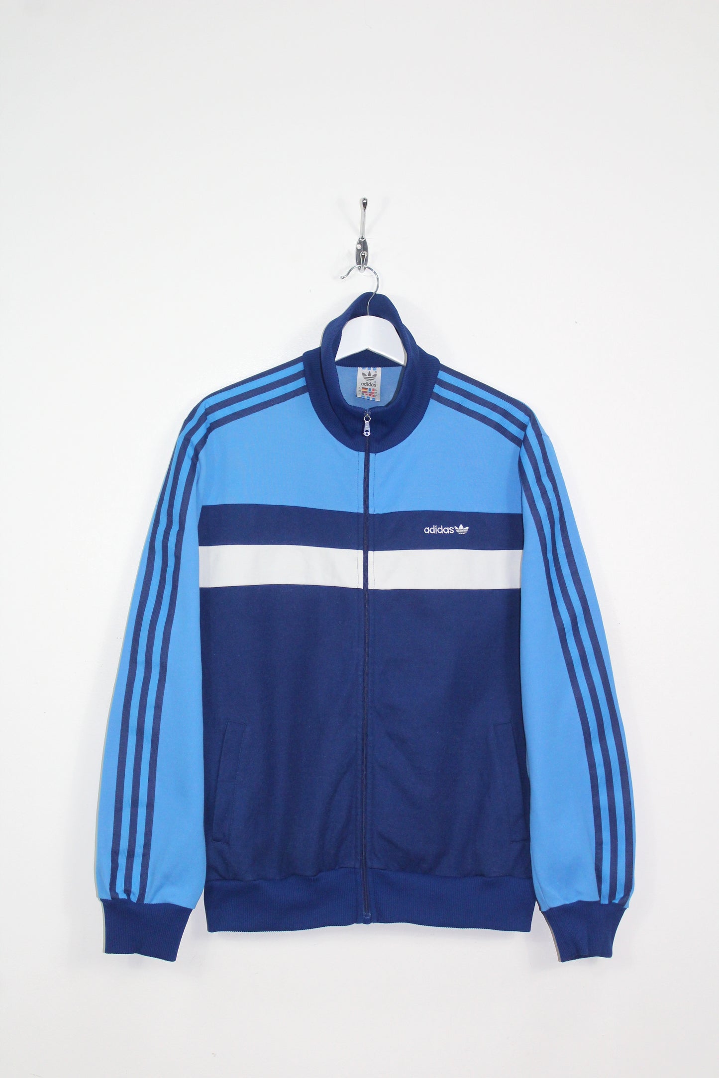 ADIDAS 80'S VINTAGE FIRST BECKENBAUER TRACKSUIT TOP JACKET D9 LARGE