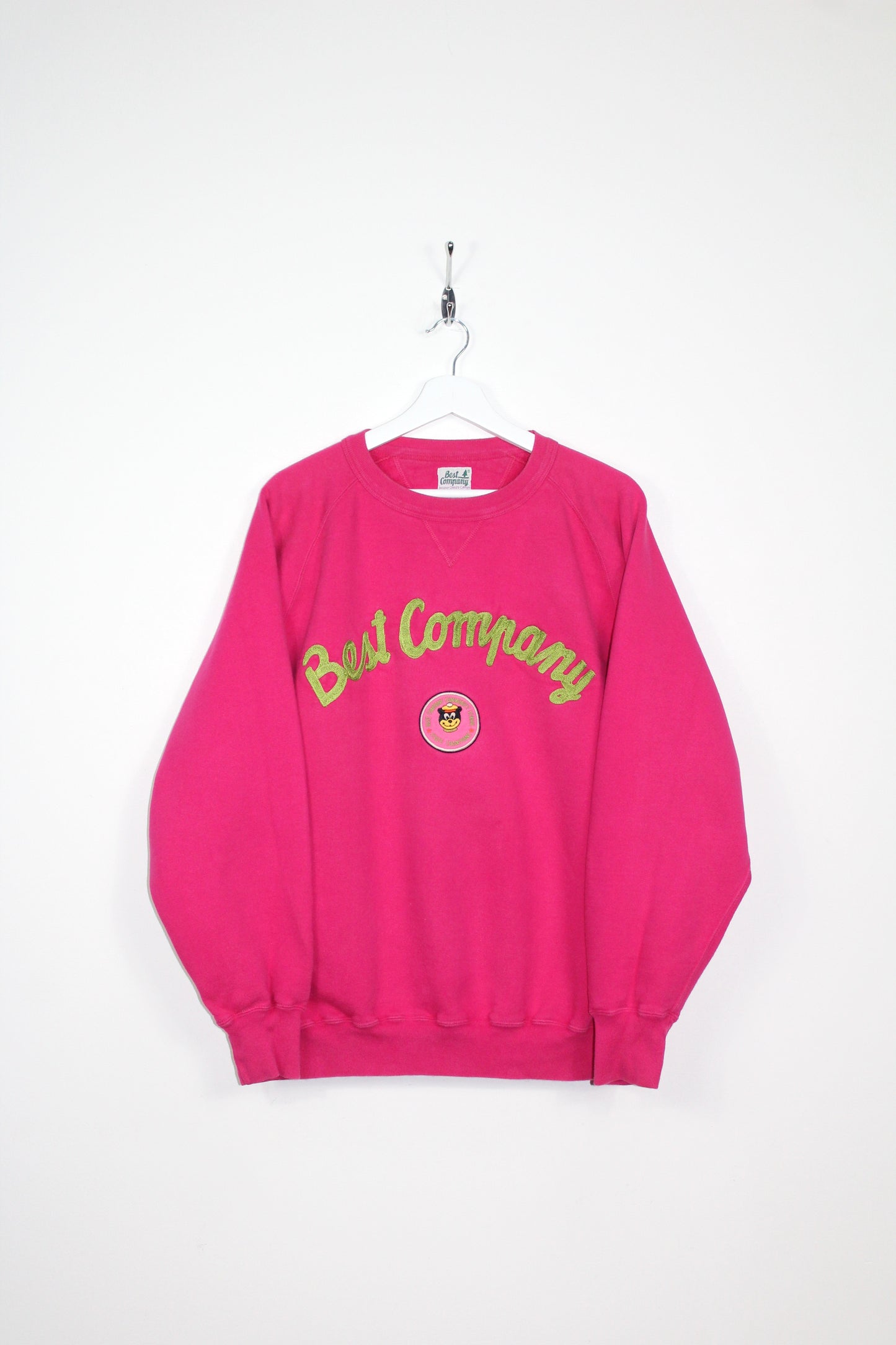 BEST COMPANY 80'S VINTAGE EMBROIDERED SPELL OUT SWEATSHIRT XL