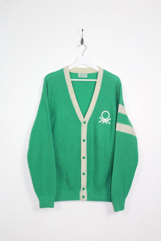 BENETTON 90'S VINTAGE KNIT WOOL CARDIGAN LARGE