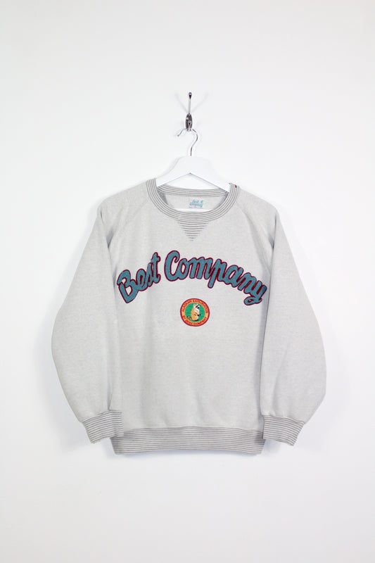 BEST COMPANY 80'S VINTAGE EMBROIDERED RACCOON SWEATSHIRT LARGE