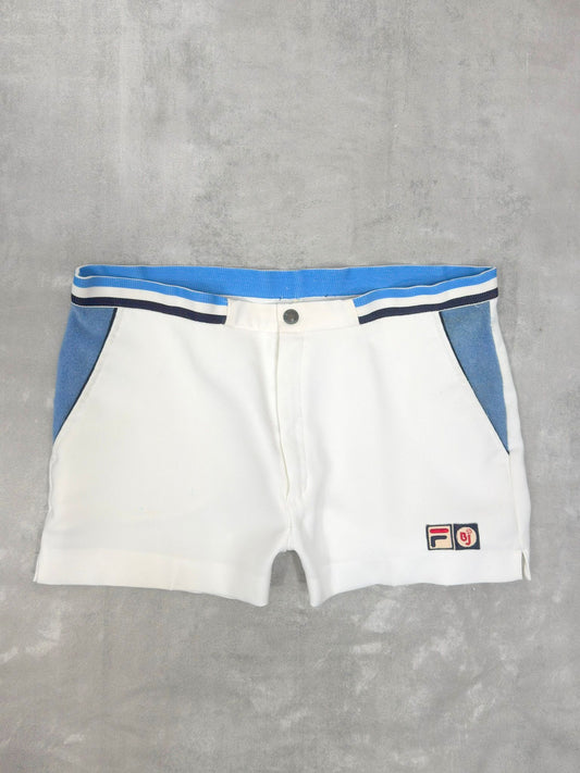 FILA OG VINTAGE BJORN BORG MK 2 MASTERS CUP FINAL 1980 TENNIS SHORTS MEDIUM