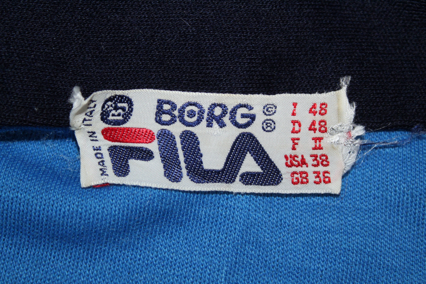 FILA OG 1980 VINTAGE BJORN BORG SETTANTA MK2 TENNIS TRACKSUIT TOP JACKET MEDIUM