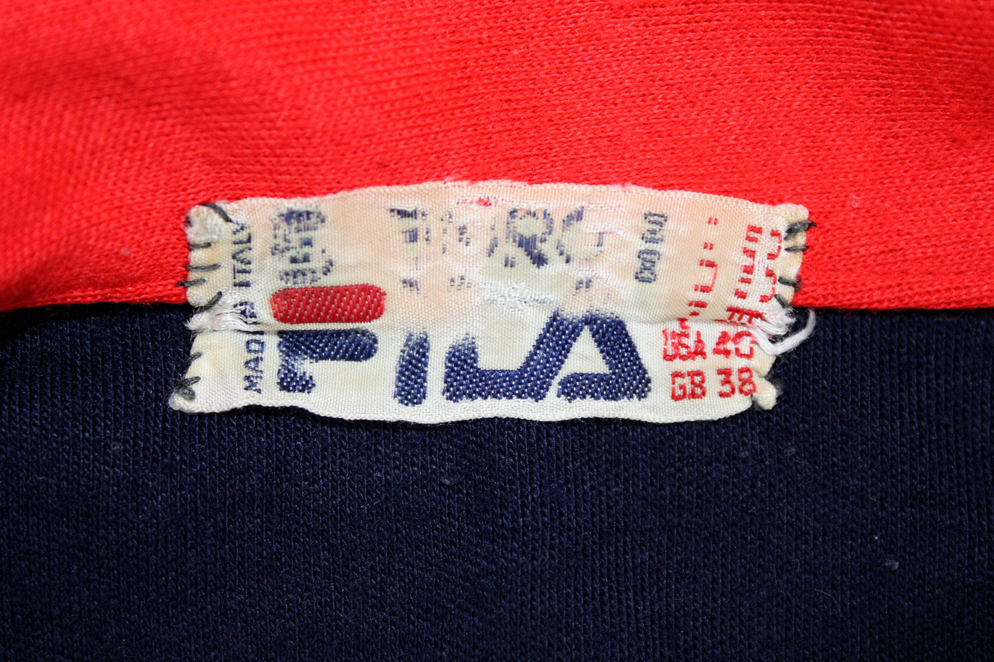 FILA OG 1980 VINTAGE BJORN BORG SETTANTA MK2 TENNIS WOOL TRACKSUIT TOP JACKET LARGE MEDIUM