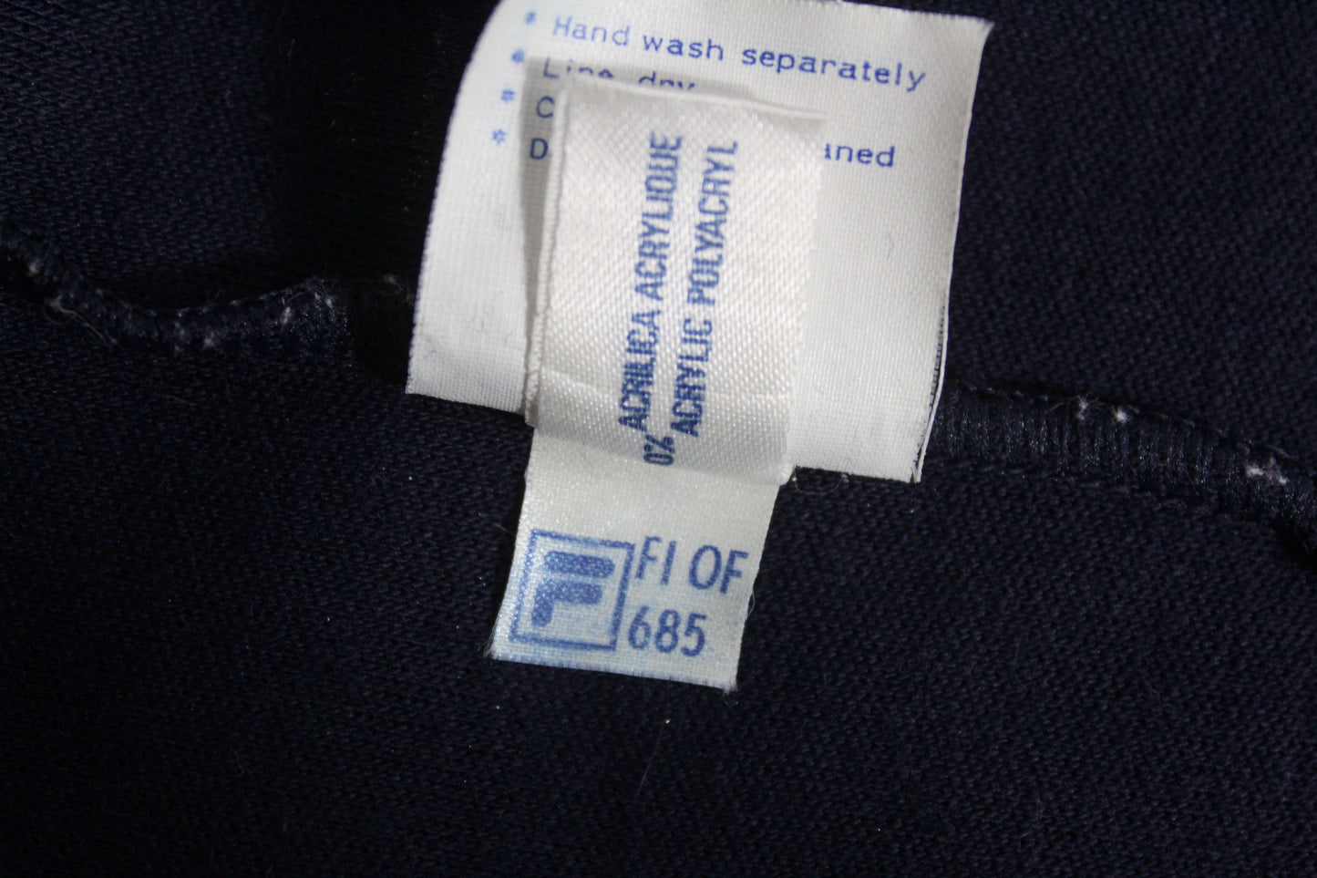 FILA OG 1980 VINTAGE BJORN BORG SETTANTA MK2 TENNIS WOOL TRACKSUIT TOP JACKET LARGE