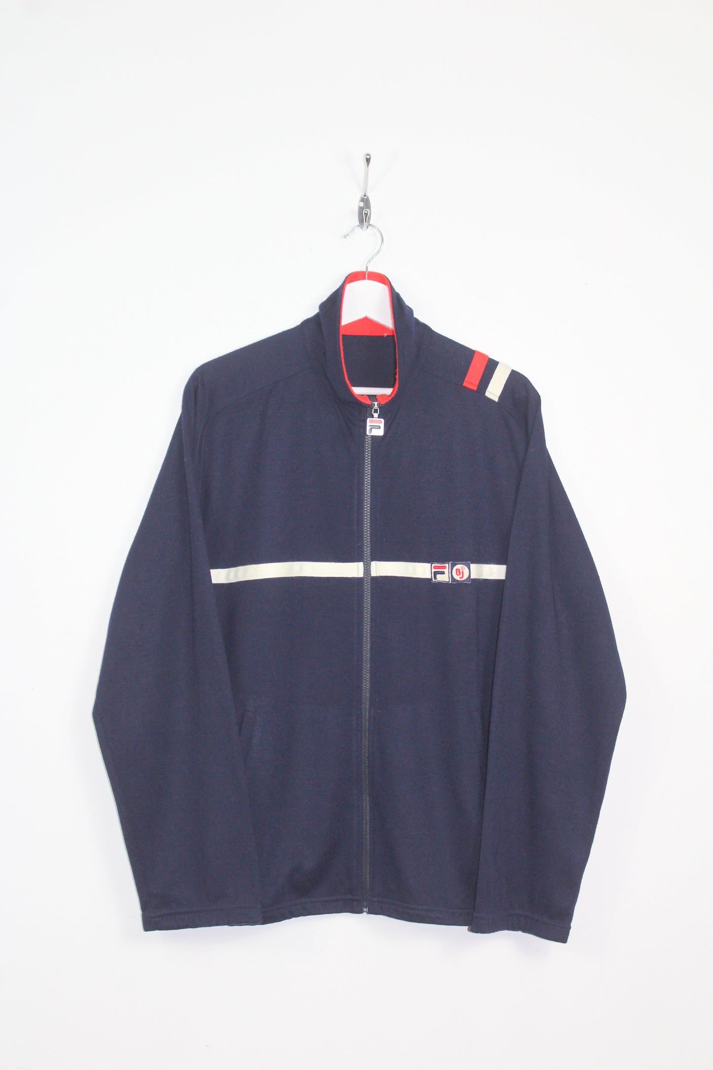 FILA OG 1980 VINTAGE BJORN BORG SETTANTA MK2 TENNIS WOOL TRACKSUIT TOP JACKET LARGE