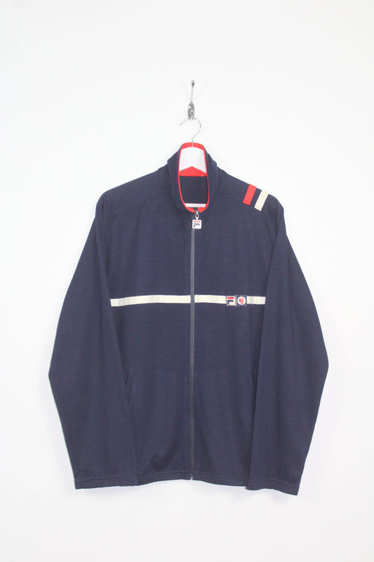 FILA OG 1980 VINTAGE BJORN BORG SETTANTA MK2 TENNIS WOOL TRACKSUIT TOP JACKET LARGE