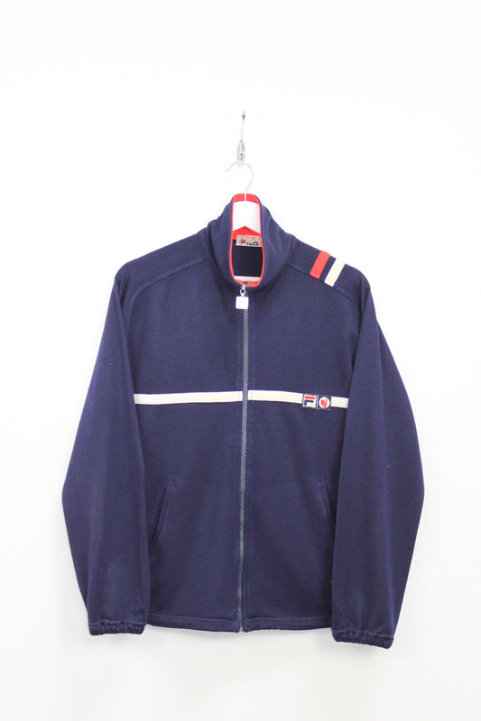 FILA OG 1980 VINTAGE BJORN BORG SETTANTA MK2 TENNIS WOOL TRACKSUIT TOP JACKET LARGE MEDIUM