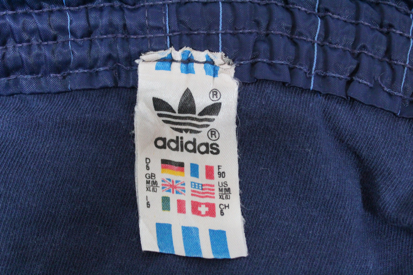 ADIDAS 80'S VINTAGE SHINY RUNNING SPRINTER NYLON SHORTS D6 LARGE