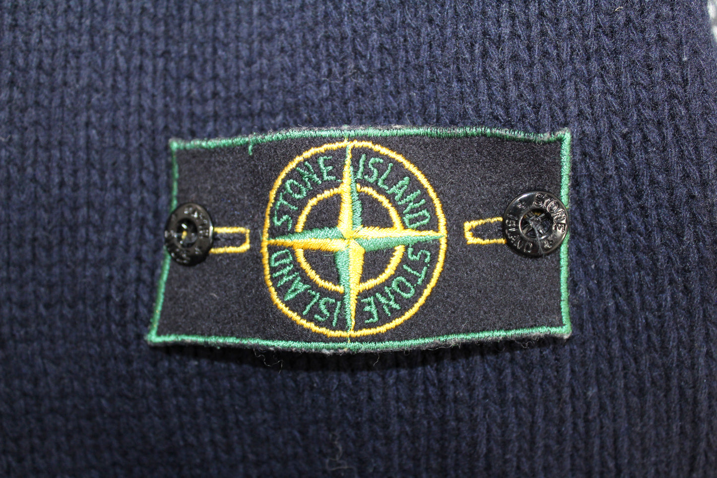 STONE ISLAND AW 1995 VINTAGE HIGH NECK WOOL KNIT JUMPER LARGE