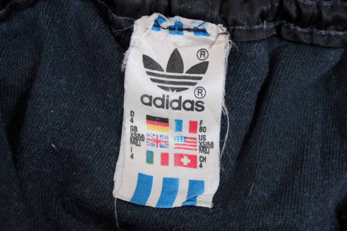 ADIDAS 80'S VINTAGE SHINY RUNNING SPRINTER NYLON SHORTS D4 SMALL